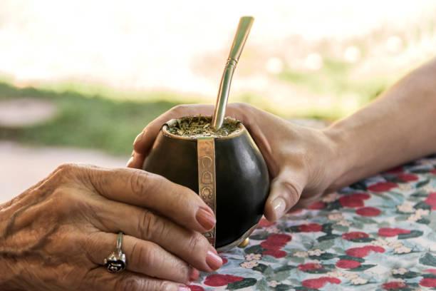 Yerba mate zaparzona w matero