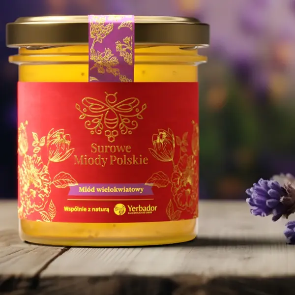SUROWY MIÓD WIELOKWIATOWY - PRAWDZIWA SYMFONIA KWIATOWEJ MUZYKI - 400g