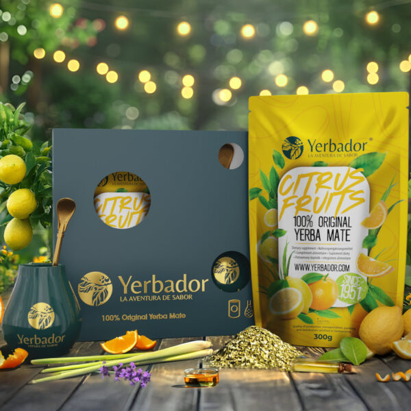 ZESTAW PREZENTOWY YERBA MATE - OWOCE CYTRUSOWE